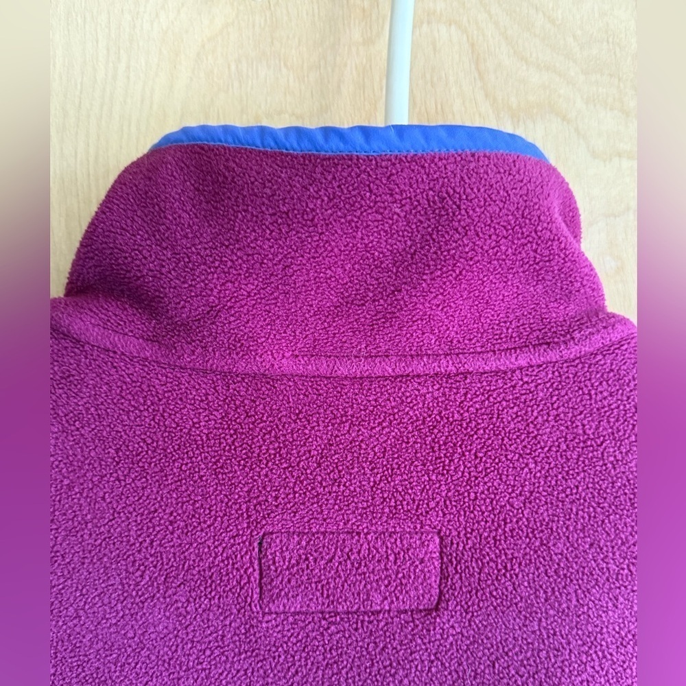 L.L.Bean Vintage Jacket Polartec Full Zip Magenta/Blue Women’s M Gorpcore Winter - Picture 10 of 16